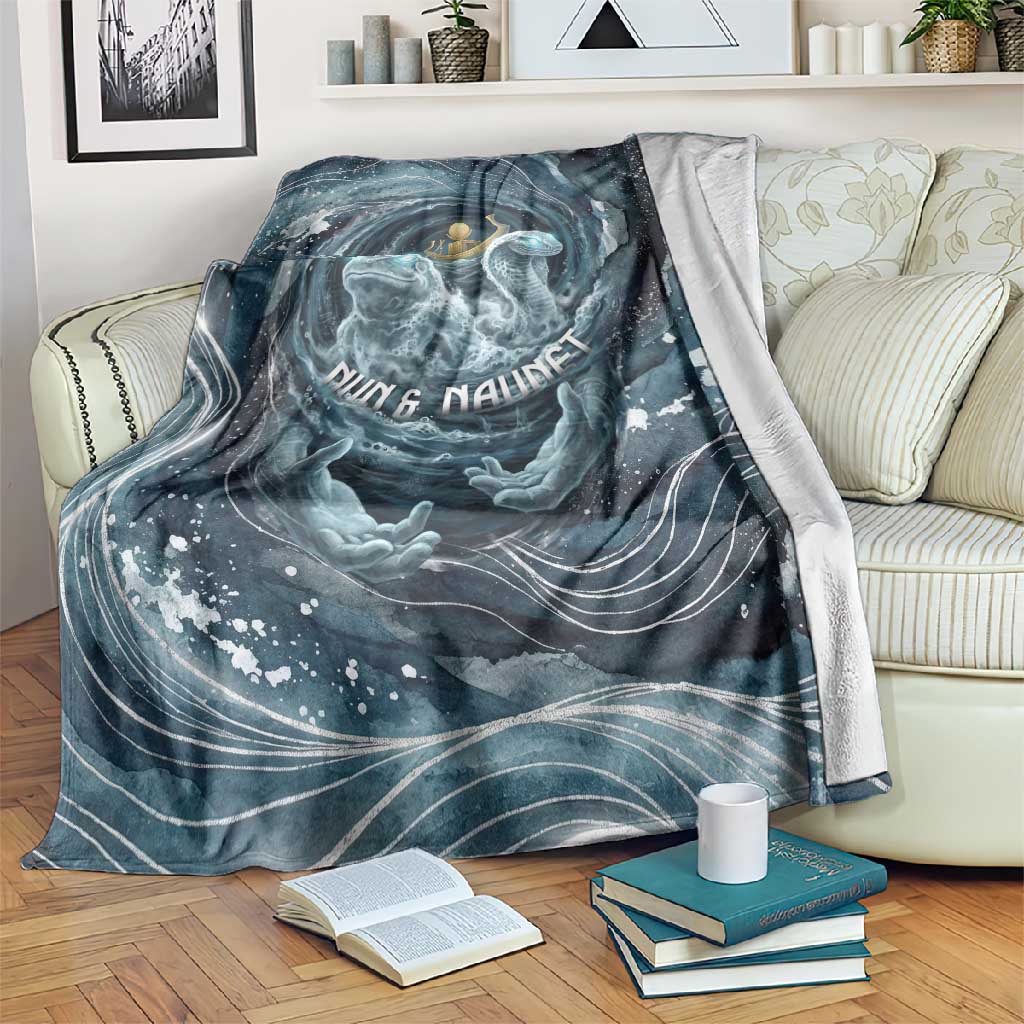 Egypt Nun and Naunet Blanket Primordial Water Gods Cosmic Ocean Infinite Waves