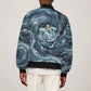 Egypt Nun and Naunet Bomber Jacket Primordial Water Gods Cosmic Ocean Infinite Waves