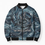 Egypt Nun and Naunet Bomber Puffer Jacket Primordial Water Gods Cosmic Ocean Infinite Waves