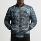Egypt Nun and Naunet Bomber Puffer Jacket Primordial Water Gods Cosmic Ocean Infinite Waves
