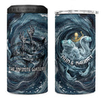 Egypt Nun and Naunet 4 in 1 Can Cooler Tumbler Primordial Water Gods Cosmic Ocean Infinite Waves