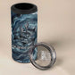 Egypt Nun and Naunet 4 in 1 Can Cooler Tumbler Primordial Water Gods Cosmic Ocean Infinite Waves