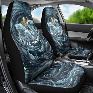 Egypt Nun and Naunet Car Seat Cover Primordial Water Gods Cosmic Ocean Infinite Waves