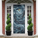 Egypt Nun and Naunet Door Cover Primordial Water Gods Cosmic Ocean Infinite Waves