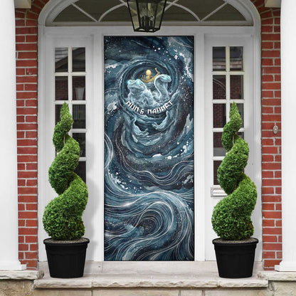Egypt Nun and Naunet Door Cover Primordial Water Gods Cosmic Ocean Infinite Waves