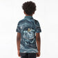 Egypt Nun and Naunet Kid Polo Shirt Primordial Water Gods Cosmic Ocean Infinite Waves