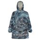 Egypt Nun and Naunet Kid Wearable Blanket Hoodie Primordial Water Gods Cosmic Ocean Infinite Waves