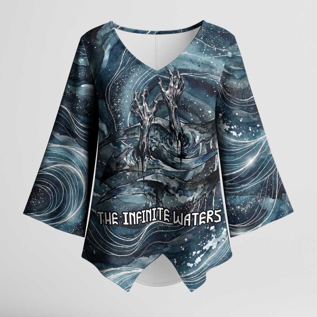 Egypt Nun and Naunet Kimono Sleeve Blouse Primordial Water Gods Cosmic ...