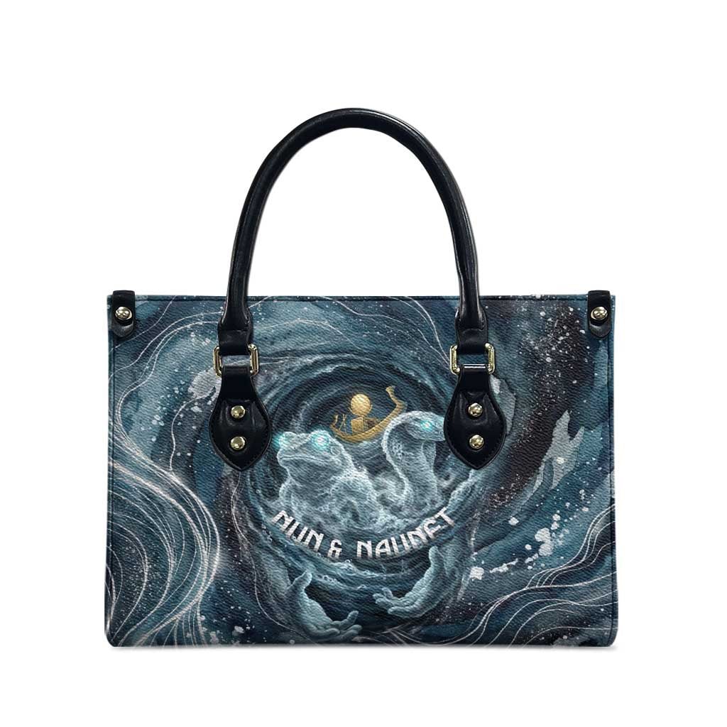 Egypt Nun and Naunet Leather Bag Primordial Water Gods Cosmic Ocean Infinite Waves