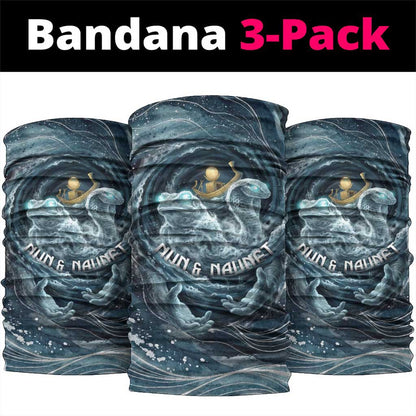 Egypt Nun and Naunet Neck Gaiter Primordial Water Gods Cosmic Ocean Infinite Waves
