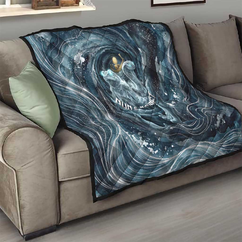 Egypt Nun and Naunet Quilt Primordial Water Gods Cosmic Ocean Infinite Waves