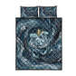 Egypt Nun and Naunet Quilt Bed Set Primordial Water Gods Cosmic Ocean Infinite Waves