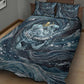 Egypt Nun and Naunet Quilt Bed Set Primordial Water Gods Cosmic Ocean Infinite Waves