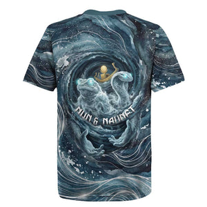 Egypt Nun and Naunet Rugby Jersey Primordial Water Gods Cosmic Ocean Infinite Waves