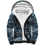 Egypt Nun and Naunet Sherpa Hoodie Primordial Water Gods Cosmic Ocean Infinite Waves