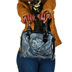 Egypt Nun and Naunet Shoulder Handbag Primordial Water Gods Cosmic Ocean Infinite Waves