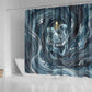 Egypt Nun and Naunet Shower Curtain Primordial Water Gods Cosmic Ocean Infinite Waves