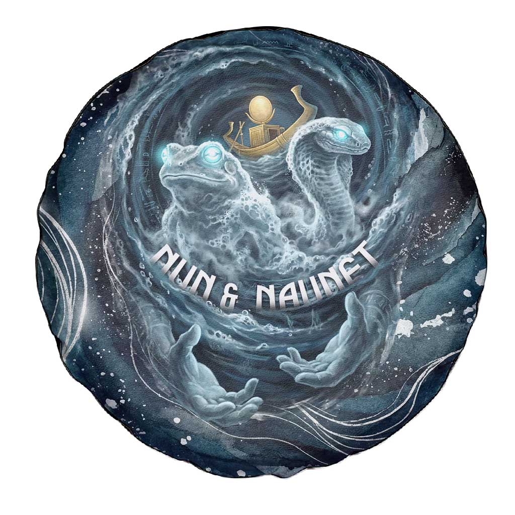 Egypt Nun and Naunet Spare Tire Cover Primordial Water Gods Cosmic Ocean Infinite Waves