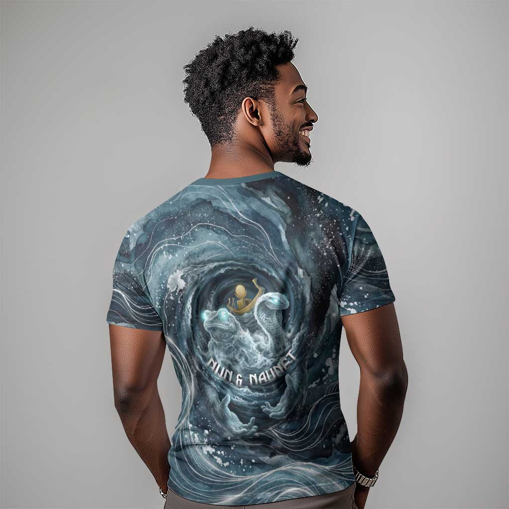 Egypt Nun and Naunet T shirt Primordial Water Gods Cosmic Ocean Infinite Waves