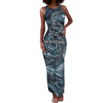 Egypt Nun and Naunet Tank Maxi Dress Primordial Water Gods Cosmic Ocean Infinite Waves