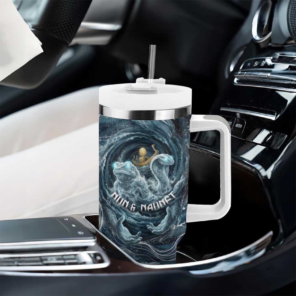 Egypt Nun and Naunet Tumbler With Handle Primordial Water Gods Cosmic Ocean Infinite Waves