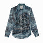 Egypt Nun and Naunet Women Casual Shirt Primordial Water Gods Cosmic Ocean Infinite Waves
