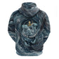 Egypt Nun and Naunet Zip Hoodie Primordial Water Gods Cosmic Ocean Infinite Waves