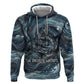 Egypt Nun and Naunet Zip Hoodie Primordial Water Gods Cosmic Ocean Infinite Waves