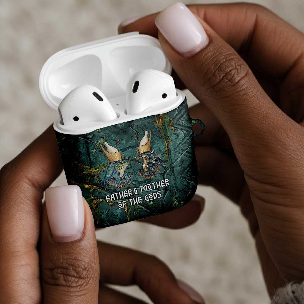 Nun and Naunet Egyptian AirPods Case Serpent Abyss Design Primordial Gods of Ancient Waters