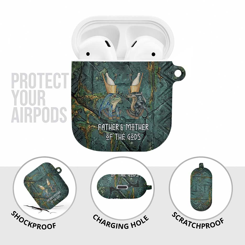 Nun and Naunet Egyptian AirPods Case Serpent Abyss Design Primordial Gods of Ancient Waters