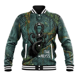 Nun and Naunet Egyptian Baseball Jacket Serpent Abyss Design Primordial Gods of Ancient Waters