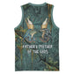 Nun and Naunet Egyptian Basketball Jersey Serpent Abyss Design Primordial Gods of Ancient Waters