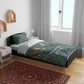Nun and Naunet Egyptian Bedding Set Serpent Abyss Design Primordial Gods of Ancient Waters