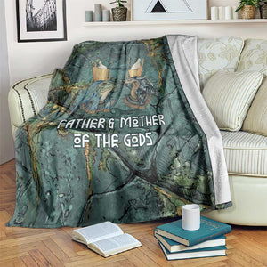 Nun and Naunet Egyptian Blanket Serpent Abyss Design Primordial Gods of Ancient Waters