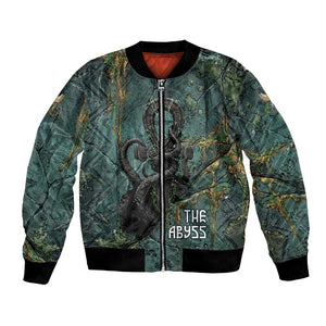 Nun and Naunet Egyptian Bomber Jacket Serpent Abyss Design Primordial Gods of Ancient Waters