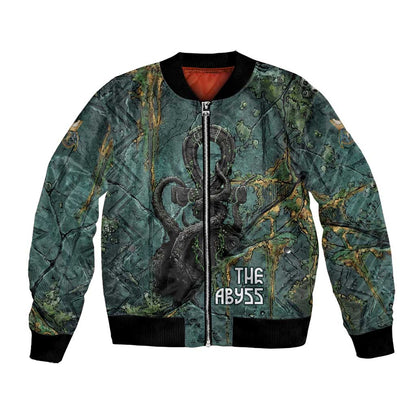 Nun and Naunet Egyptian Bomber Jacket Serpent Abyss Design Primordial Gods of Ancient Waters