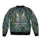 Nun and Naunet Egyptian Bomber Jacket Serpent Abyss Design Primordial Gods of Ancient Waters