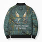 Nun and Naunet Egyptian Bomber Puffer Jacket Serpent Abyss Design Primordial Gods of Ancient Waters