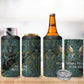 Nun and Naunet Egyptian 4 in 1 Can Cooler Tumbler Serpent Abyss Design Primordial Gods of Ancient Waters