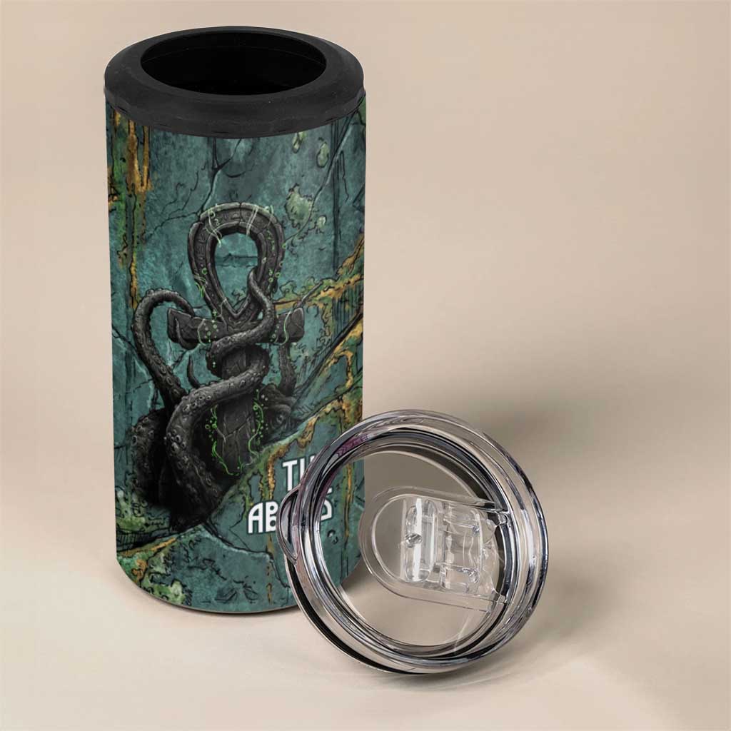Nun and Naunet Egyptian 4 in 1 Can Cooler Tumbler Serpent Abyss Design Primordial Gods of Ancient Waters