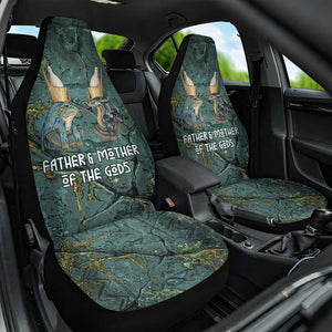 Nun and Naunet Egyptian Car Seat Cover Serpent Abyss Design Primordial Gods of Ancient Waters