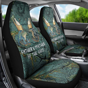 Nun and Naunet Egyptian Car Seat Cover Serpent Abyss Design Primordial Gods of Ancient Waters