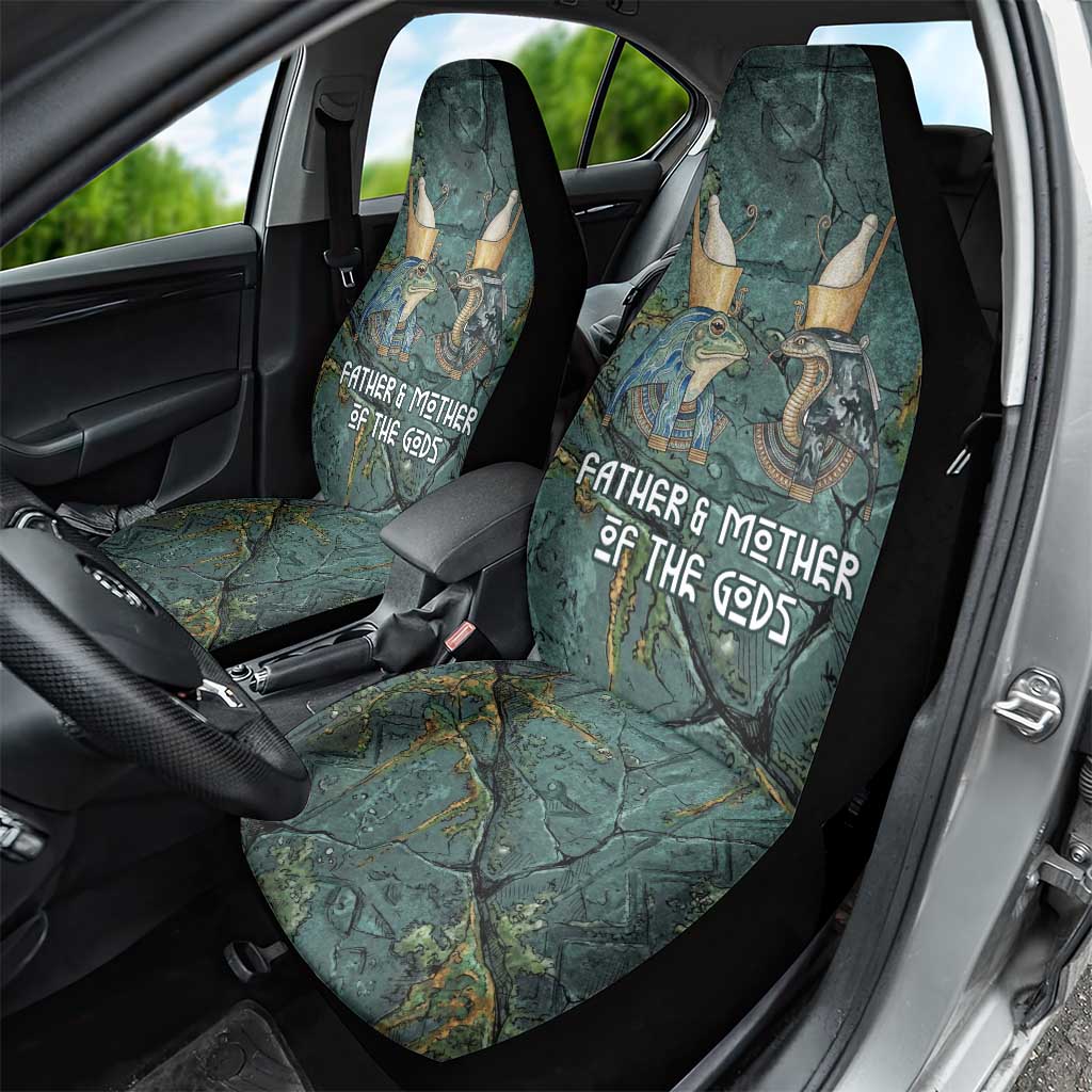 Nun and Naunet Egyptian Car Seat Cover Serpent Abyss Design Primordial Gods of Ancient Waters