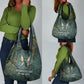 Nun and Naunet Egyptian Grocery Bag Serpent Abyss Design Primordial Gods of Ancient Waters