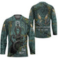Nun and Naunet Egyptian Hockey Jersey Serpent Abyss Design Primordial Gods of Ancient Waters