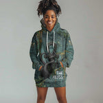 Nun and Naunet Egyptian Hoodie Dress Serpent Abyss Design Primordial Gods of Ancient Waters