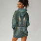 Nun and Naunet Egyptian Hoodie Dress Serpent Abyss Design Primordial Gods of Ancient Waters