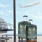 Nun and Naunet Egyptian Luggage Cover Serpent Abyss Design Primordial Gods of Ancient Waters