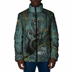 Nun and Naunet Egyptian Padded Jacket Serpent Abyss Design Primordial Gods of Ancient Waters