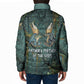 Nun and Naunet Egyptian Padded Jacket Serpent Abyss Design Primordial Gods of Ancient Waters